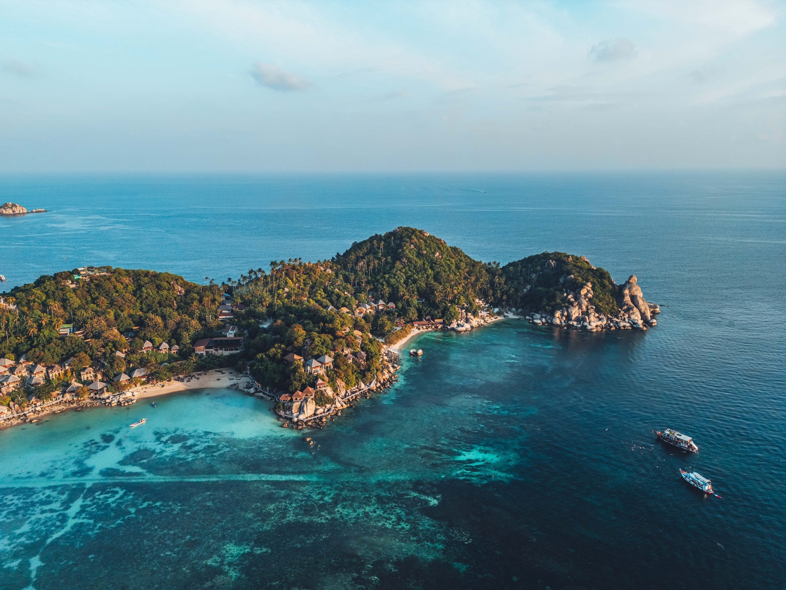 Island hopping in the Gulf of Thailand, all three linked by ferry