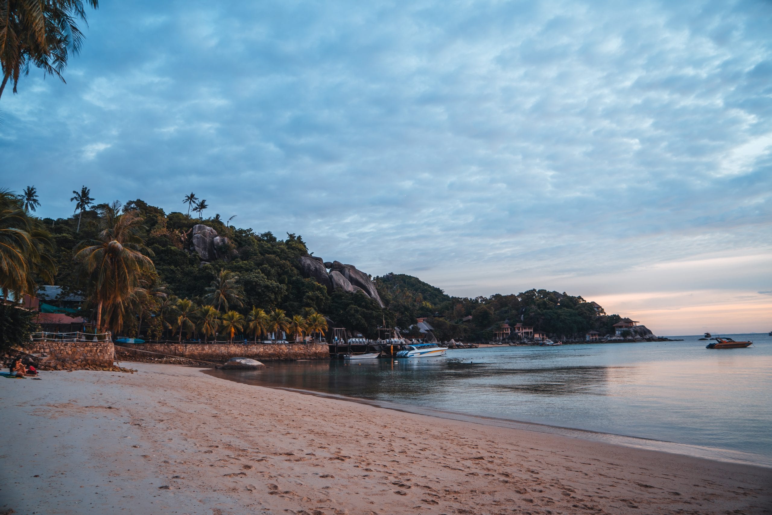Koh Tao at dusk, the end of a day that needed little planning