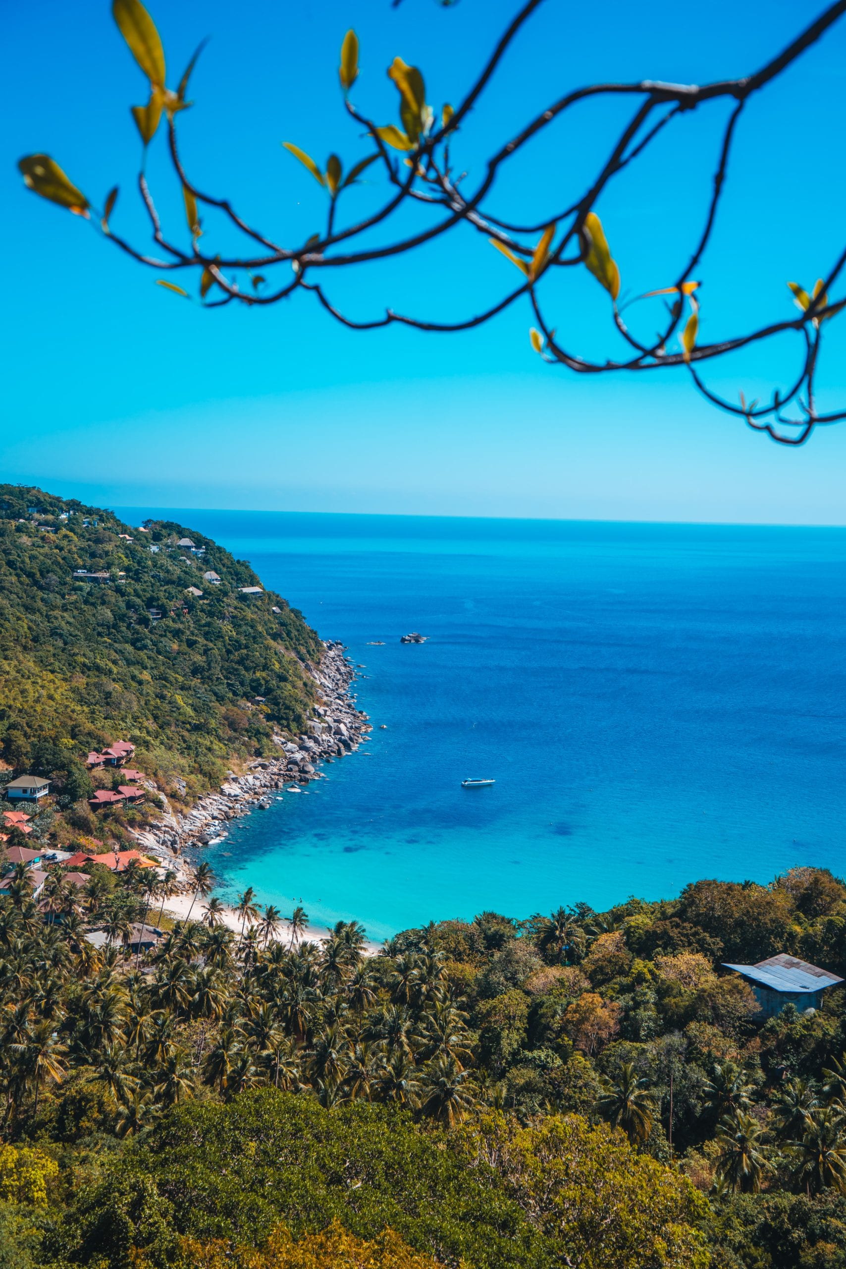 Mango Viewpoint over the west coast of Koh Tao