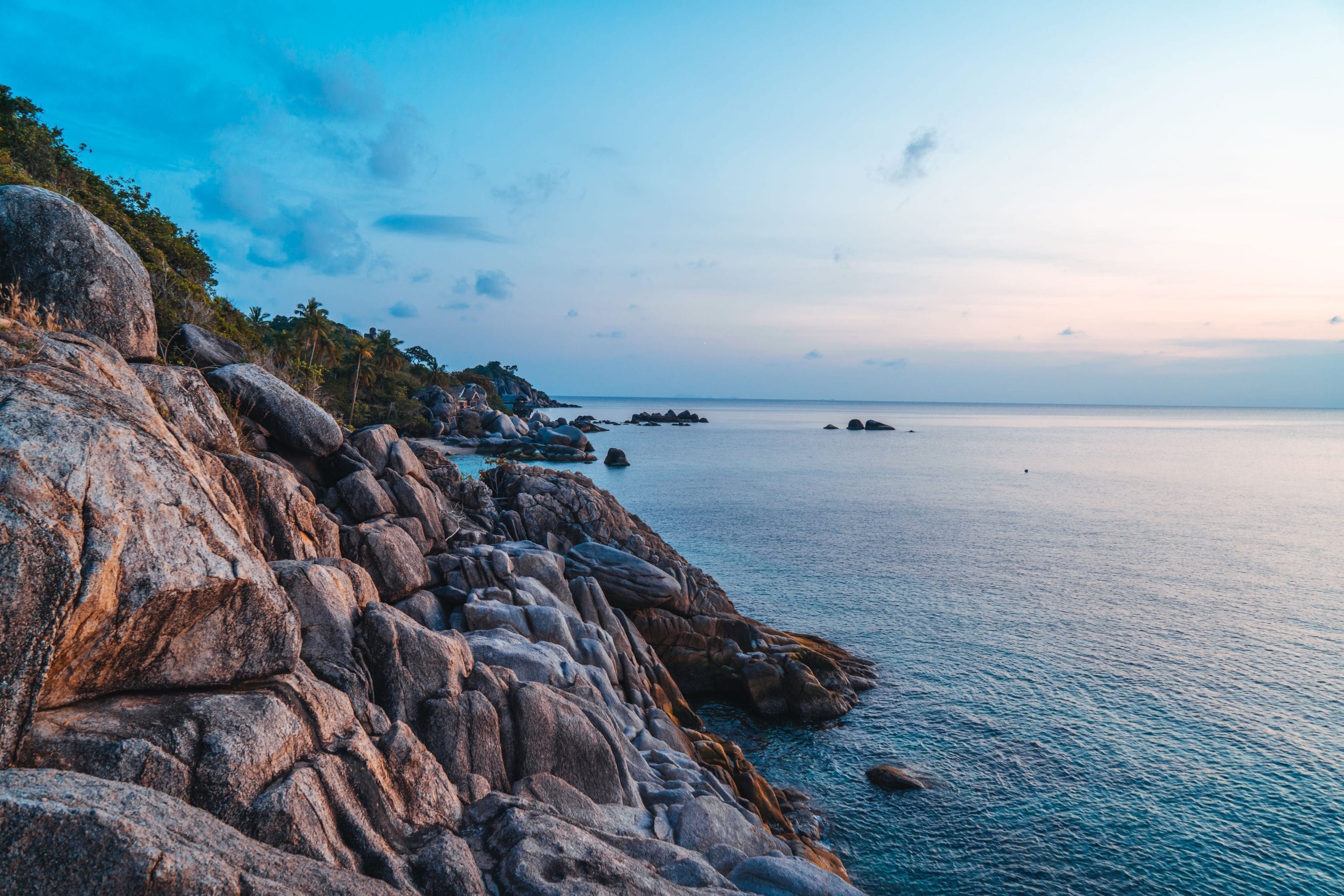 The rocky final stretch on most Koh Tao viewpoint climbs