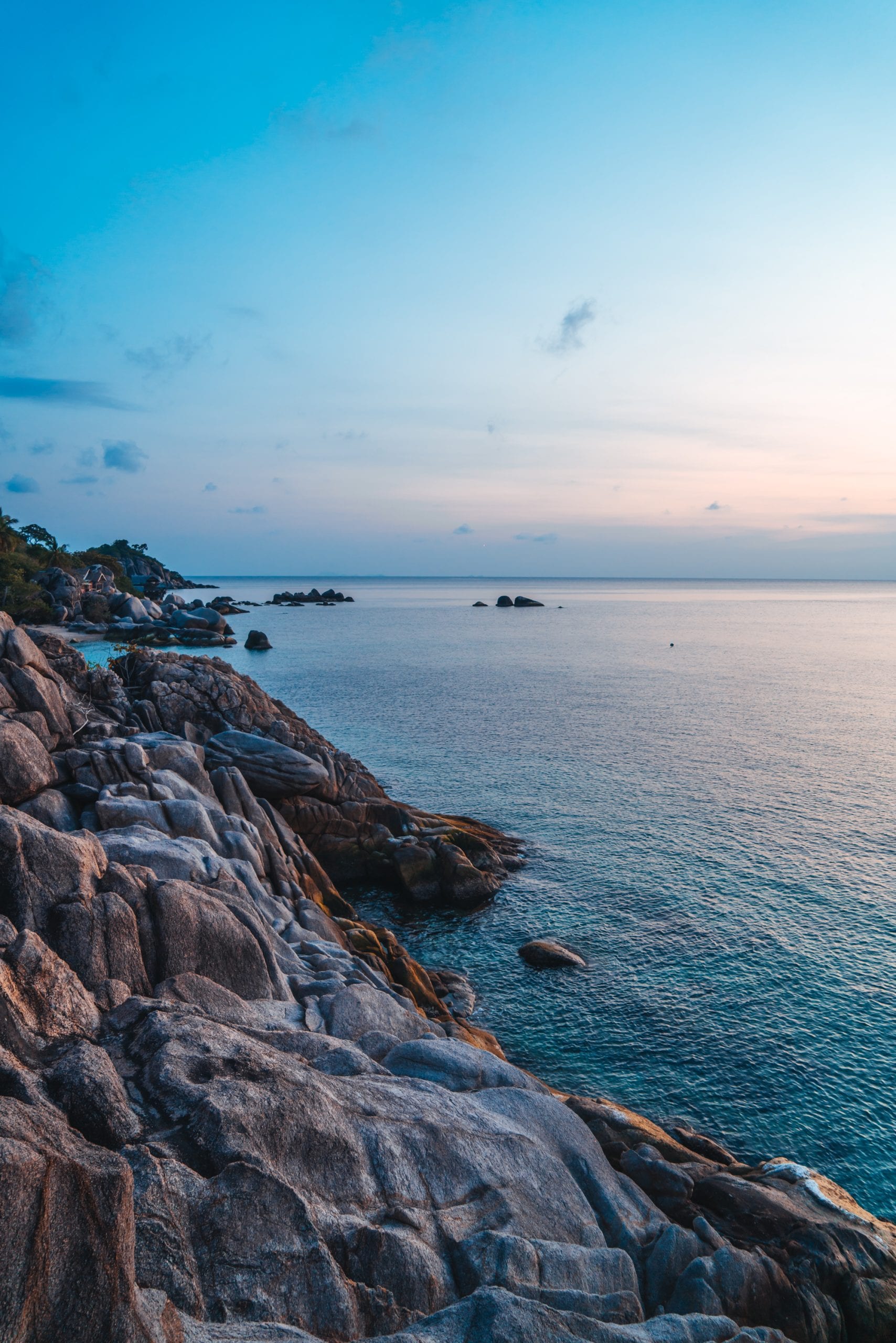 Loose rock on a Koh Tao trail, where most small injuries happen