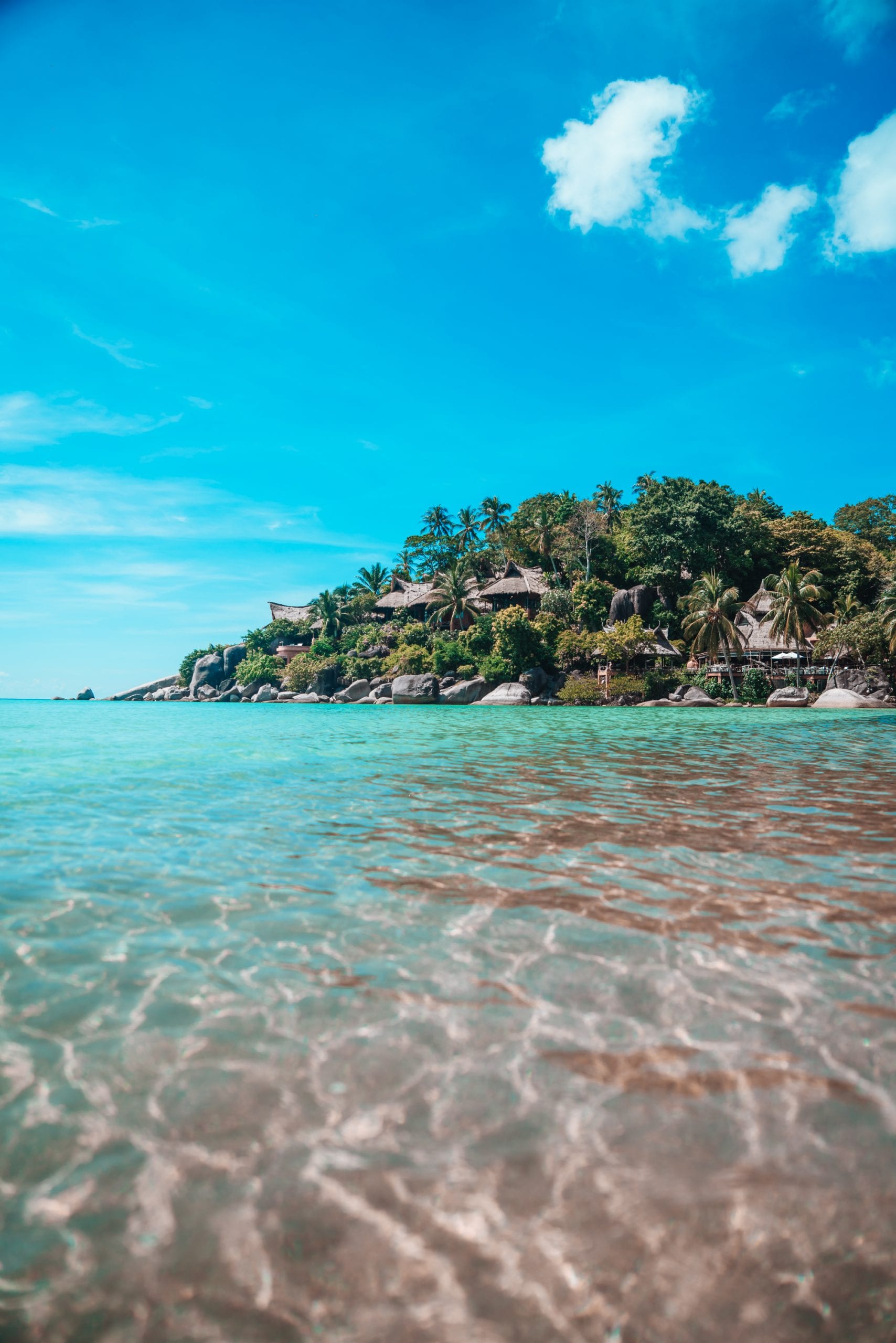 Deep clear water off Koh Tao, the conditions freedivers train in